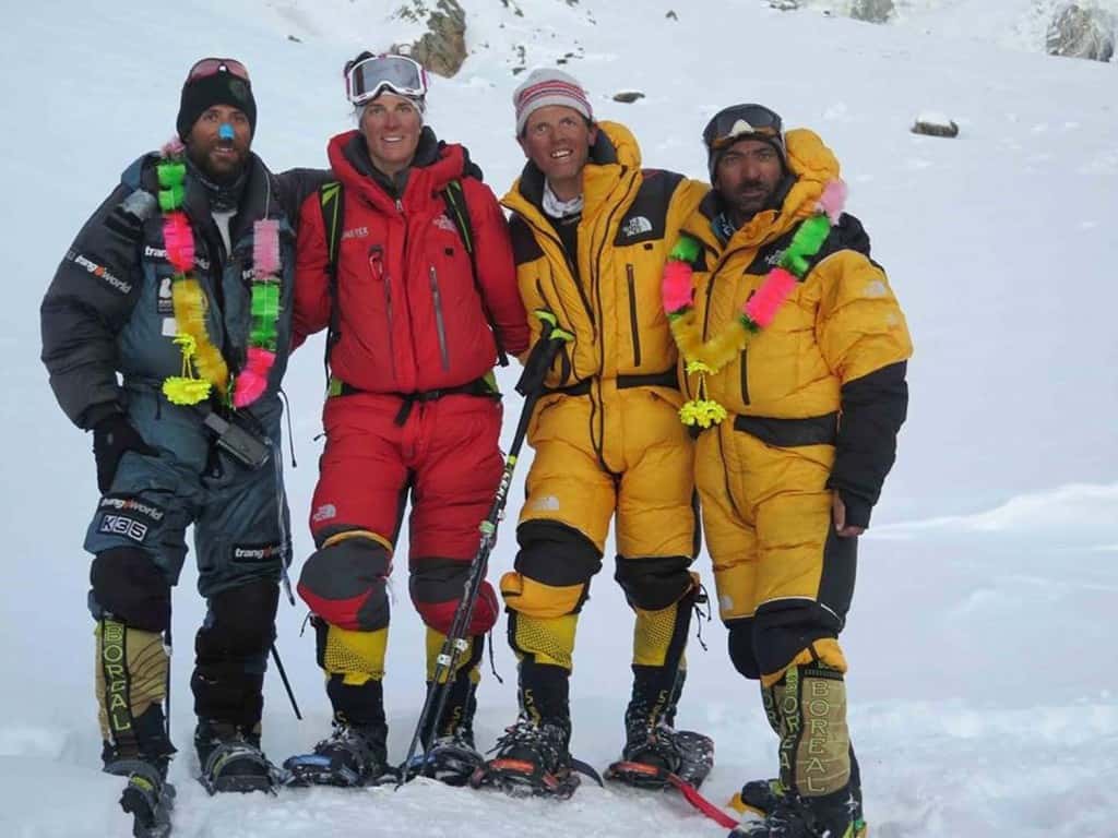 Il Team di vetta al rientro al campo base del Nanga Parbat