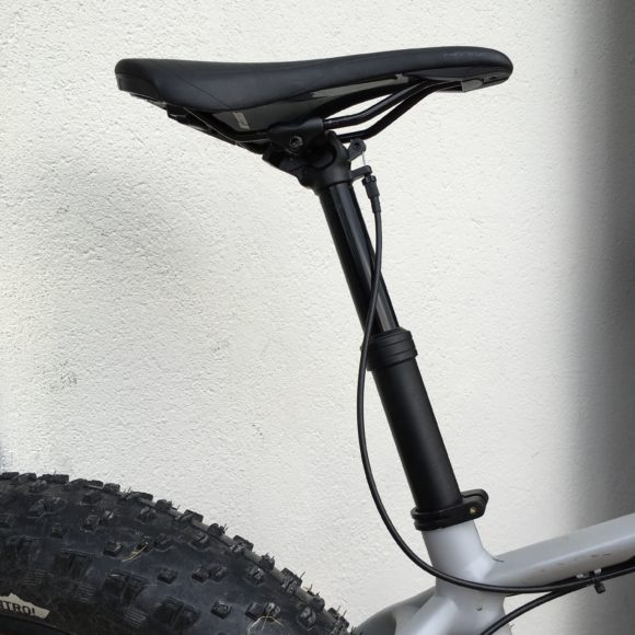 Reggisella telescopico con comando al manubrio