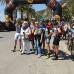 Il gruppo Riviera Outdoor Bike Shop poco prima del via