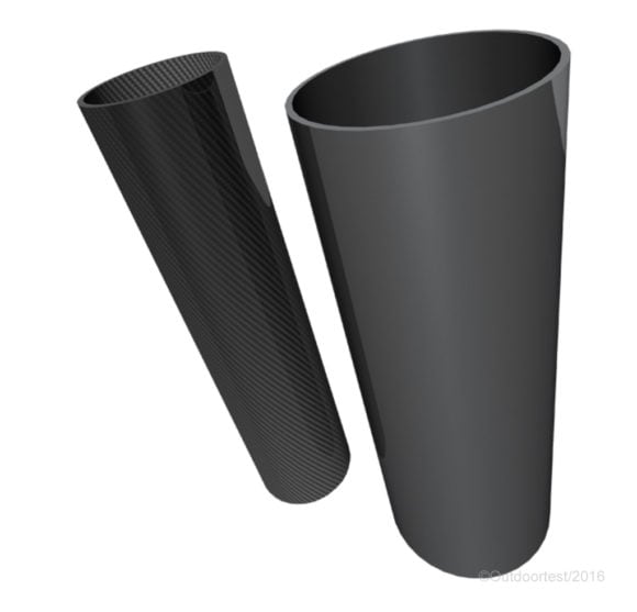 Le canne in carbonio 100% del bastone Leki Micro Trail Pro