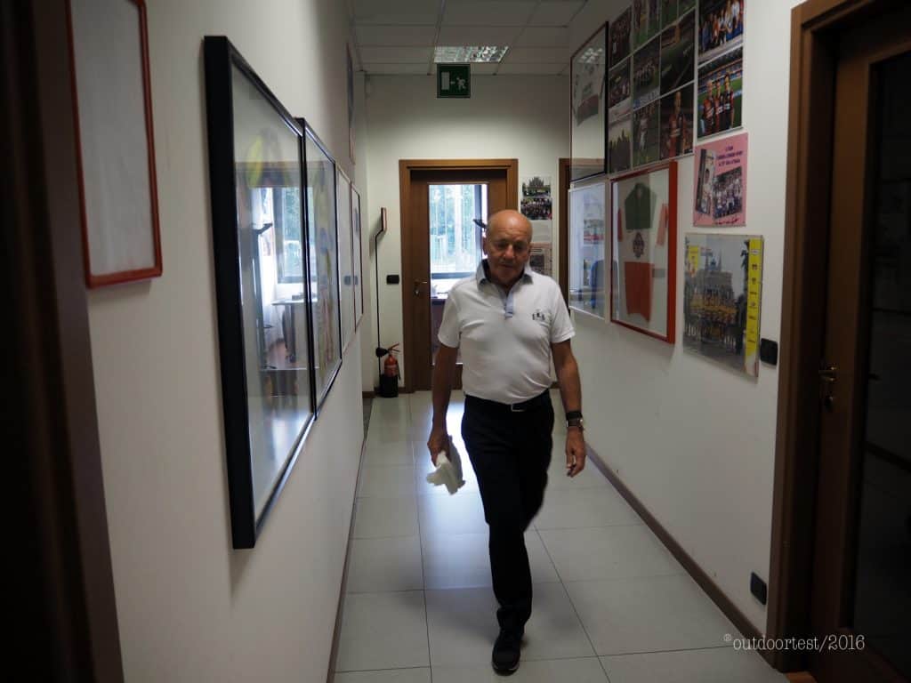 Sergio Longoni nei locali della sede DF Specialist a Barzanò