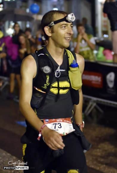 Stefano Ruzza al traguardo dell'UTMB® 2016