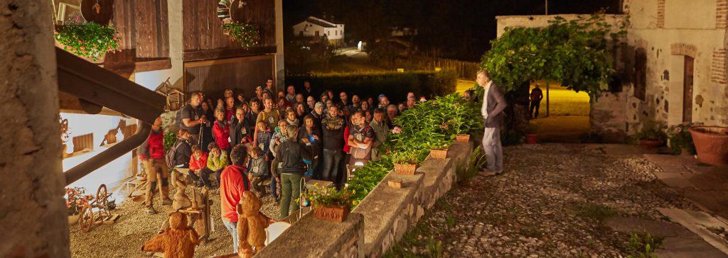 Cammina con i Gufi, un momento dell'edizione 2015 nelle Dolomiti Bellunesi