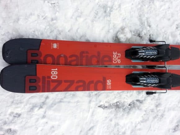 La parte posteriore dello sci freeride Bonafide