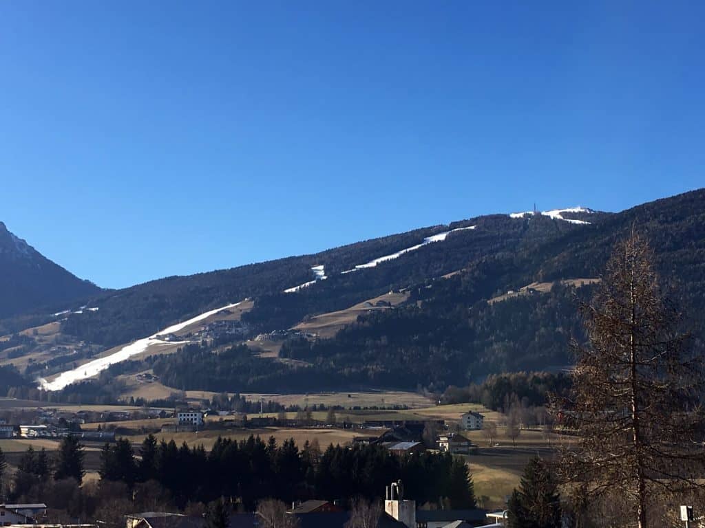 Le piste innevate del Plan de Corones