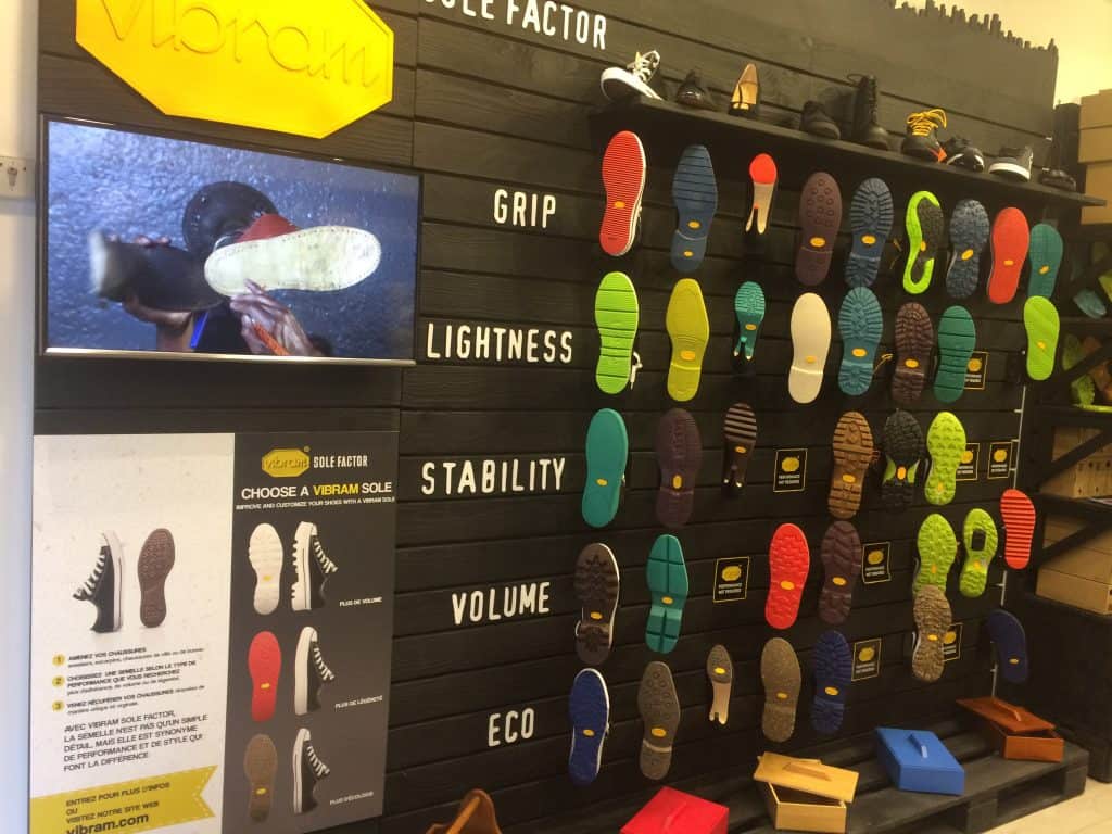 Il negozio Vibram a Parigi