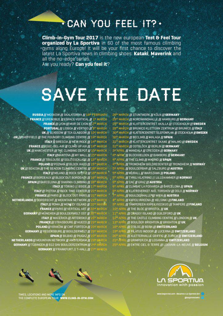 Climb In Gym, programma ufficiale