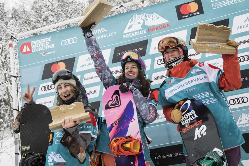 Snowboard femminile Freeride 4 Hakuba (foto J Halayko)