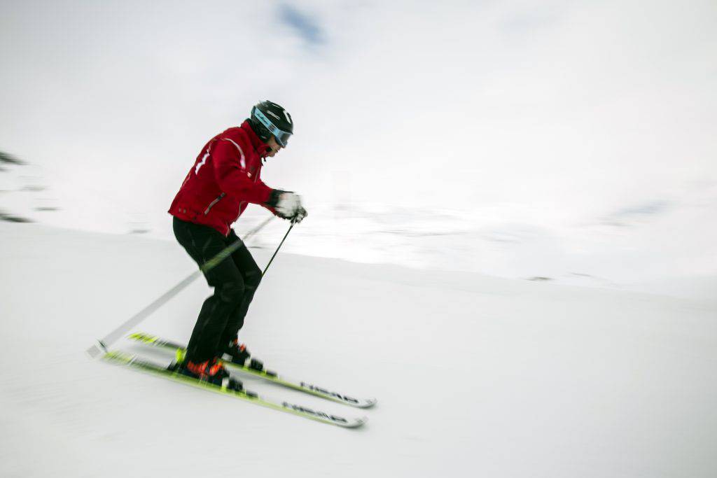I professionisti di Outdoortest in pista sul ghiacciaio