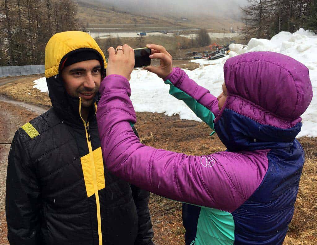 Scatti reciproci nel trekking test