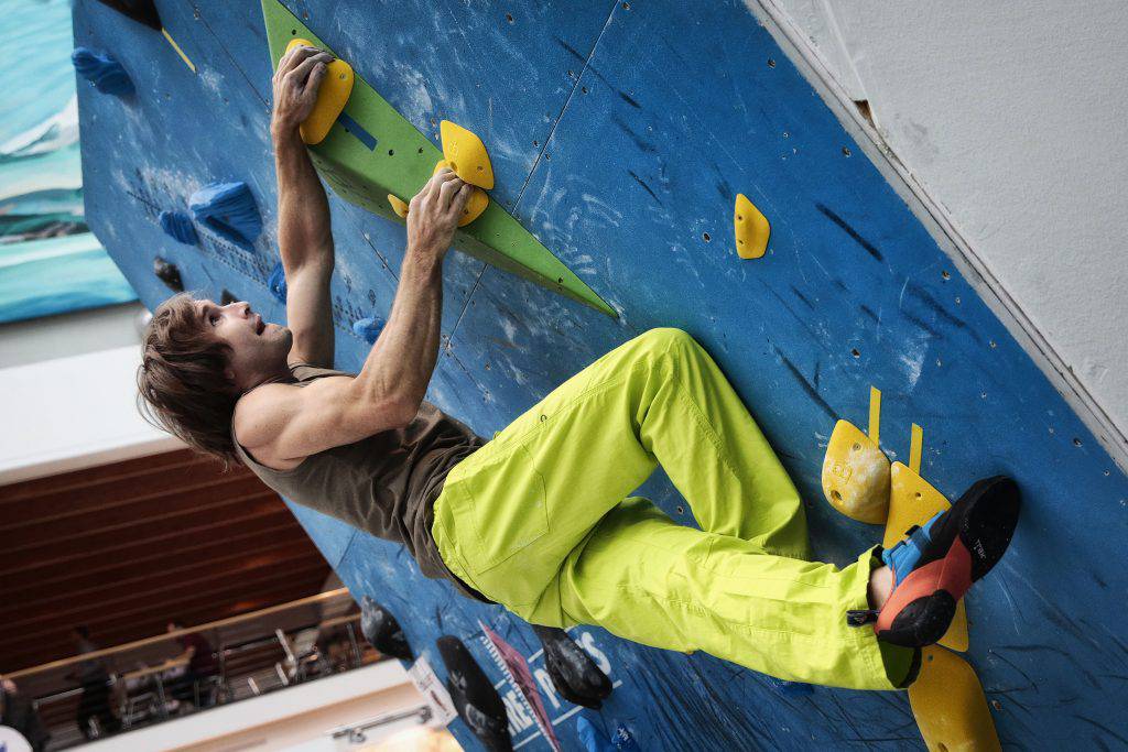 Chris Sharma in boulder