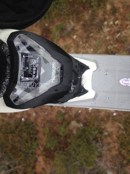 Puntale dell'attacco montato per il test