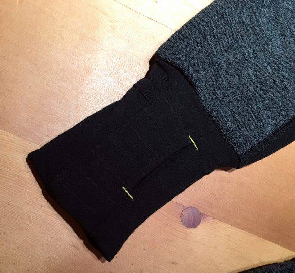 Devold Tinden, il polsino con foro per il pollice