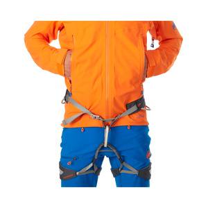 La giacca Mammut Ultimate Eisfeld SO Hooded studiata per indossaggio imbrago
