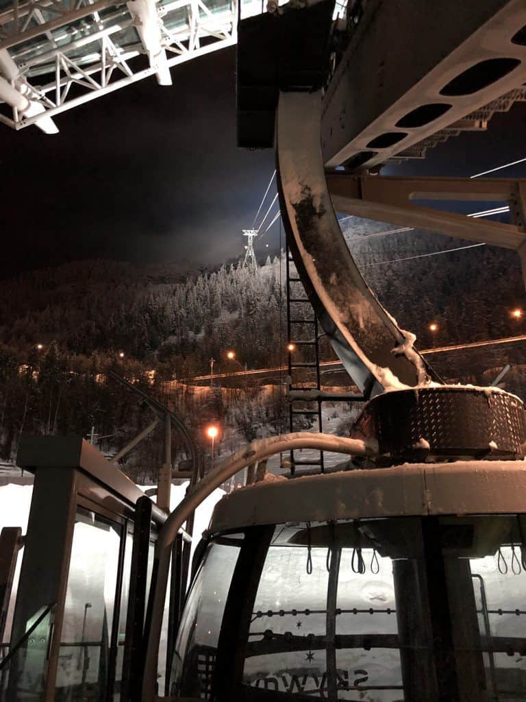 La funivia Skyway al Monte Bianco