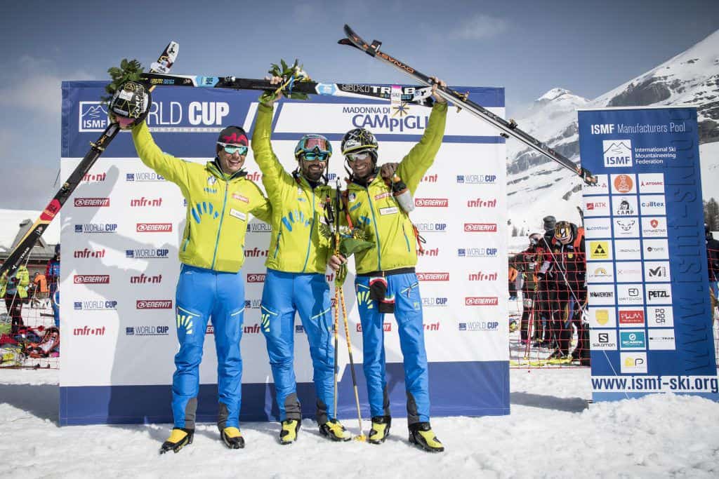 Team SCARPA Skimo - 1° Antonioli e 3° Eydallin (foto Riccardo Selvatico)