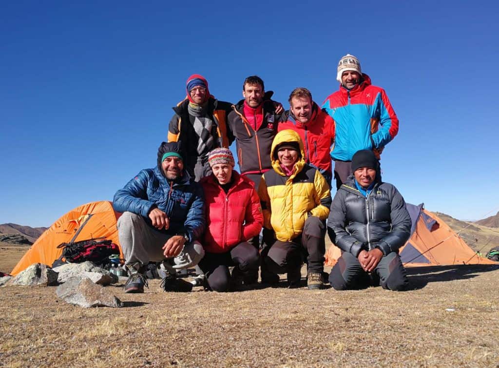 Il gruppo al campo base