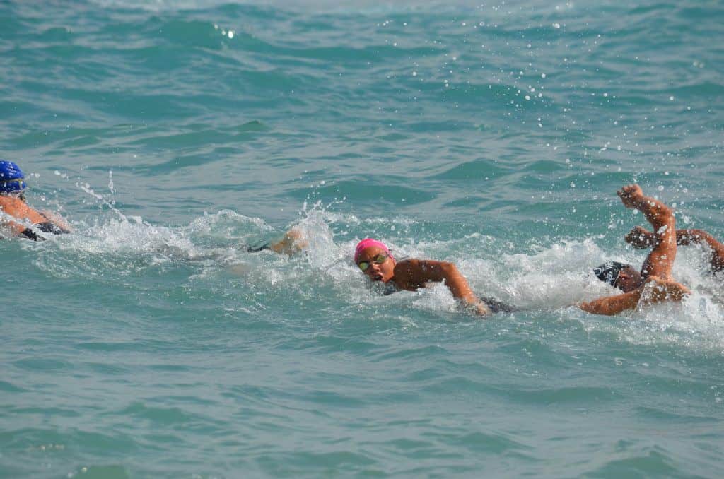 Cecilia Canneva, in una gara di triathlon