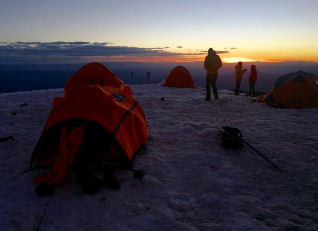 Campo alto dell'Illimani
