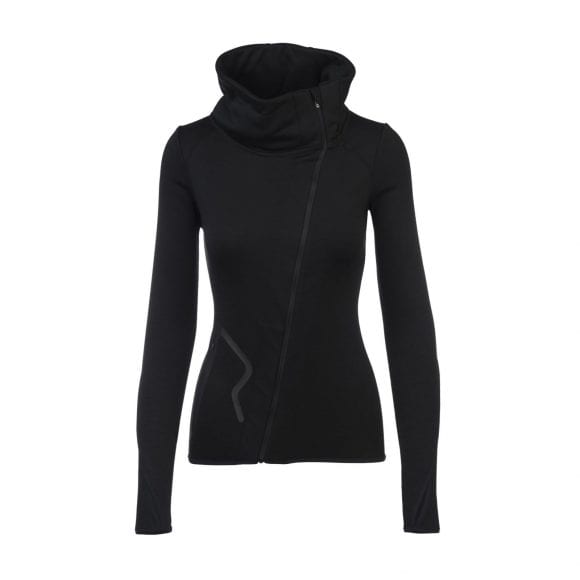 Rewoolution W's Full Zip Pockets felpa nera