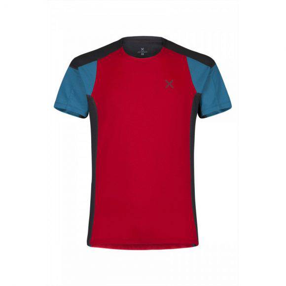 Montura Outdoor Trail 2 T-Shirt rosso:blu ottanio