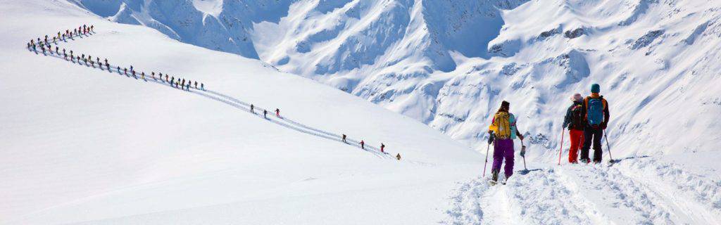 Neve in abbondanza sulle montagne di Livigno