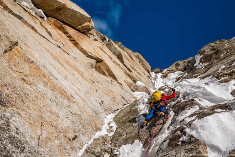 Grandes Jorasses - Via in memoria di Gianni Comino - Prima ripetizione - Ph. Yann Borgnet (2)