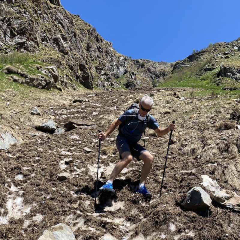 Alfredo Tradati, test trekking in Val Varrone