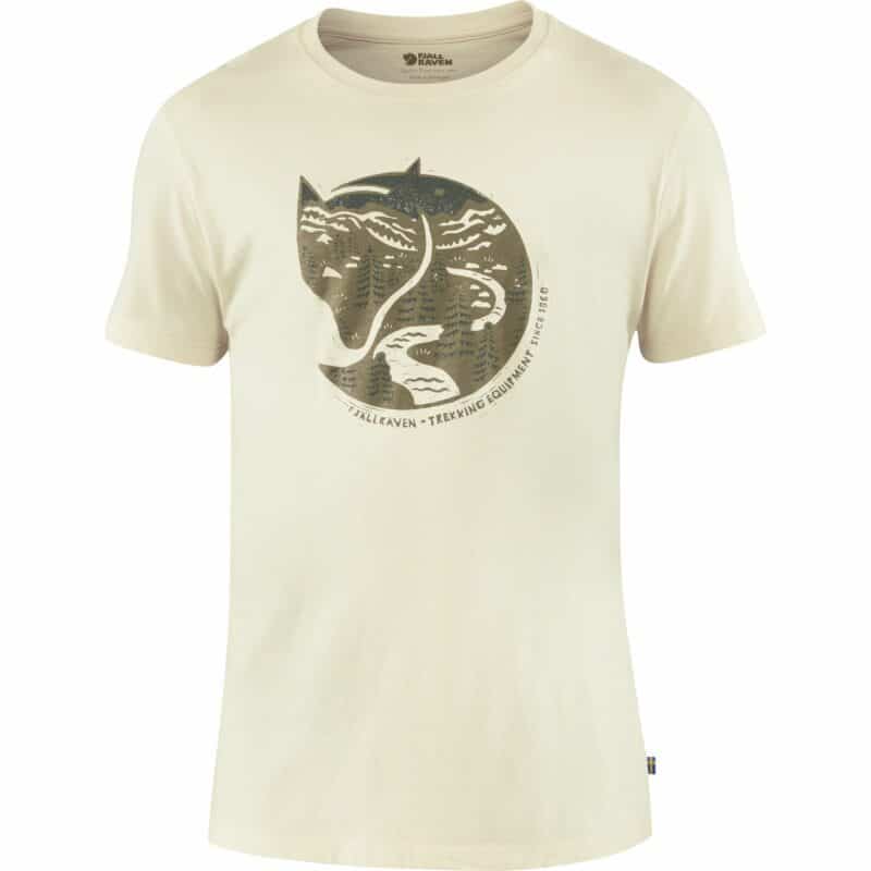 Fjällräven Arctic Fox T-shirt, maglietta in cotone biologico, in beige