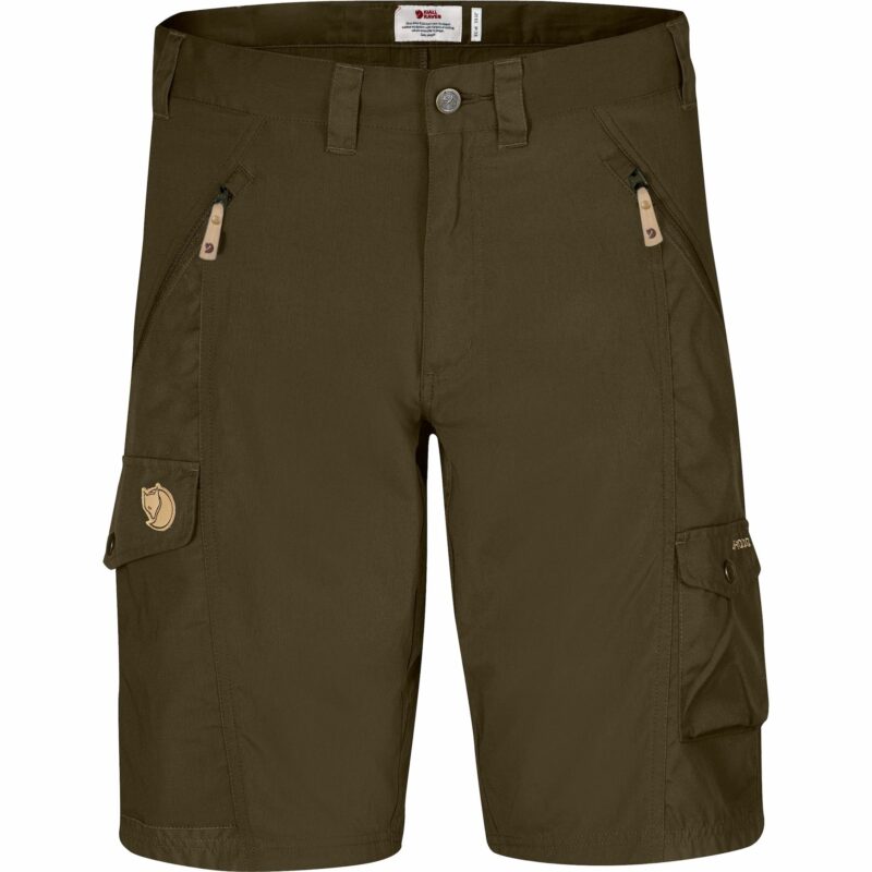 Abisko Shorts, pantaloni da trekking per uomo colore Dark Olive