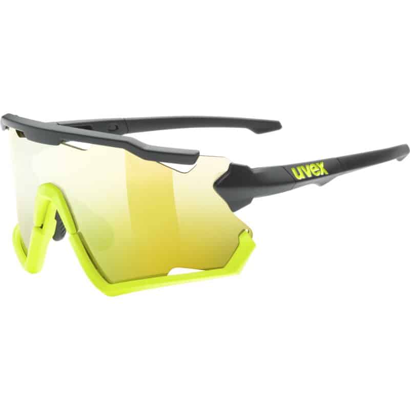 UVEX Sportstyle 228 occhiale da mountain bike versione black yellow matt