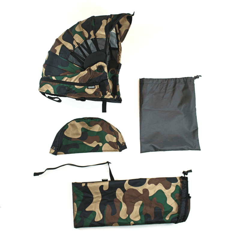 Oxaz Overcap, accessori in colore camo.