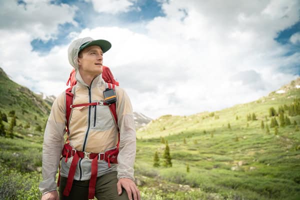 SPOT GEN4, messenger monodirezionale GPS, in backpacking.