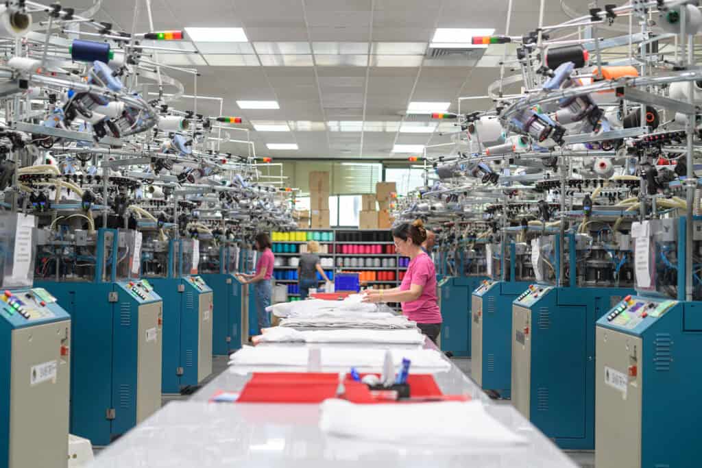 Area di produzione alla Tecso di Botticino (Bs)