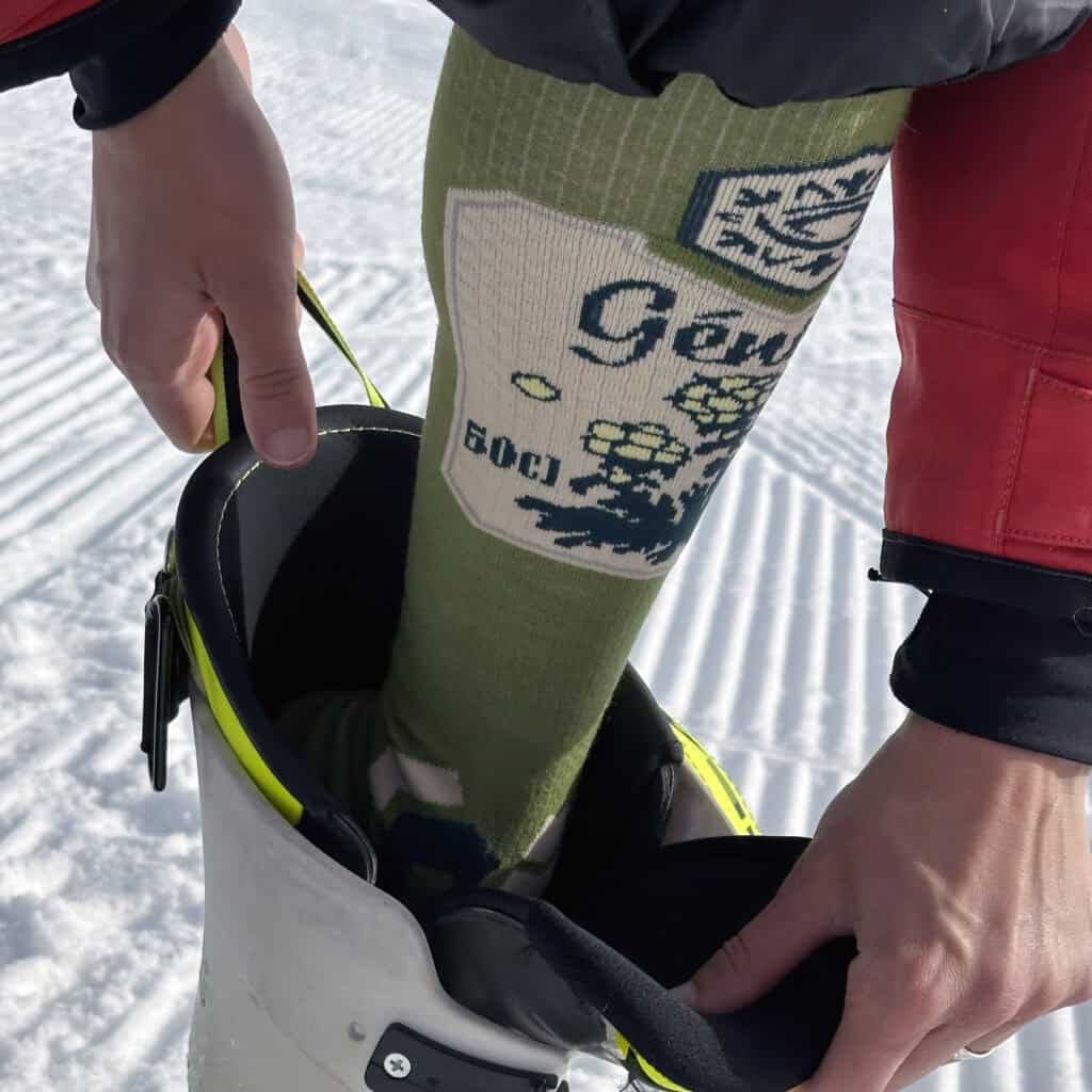 Avvolgimento progressivo del polpaccio, nella versione Genepì.