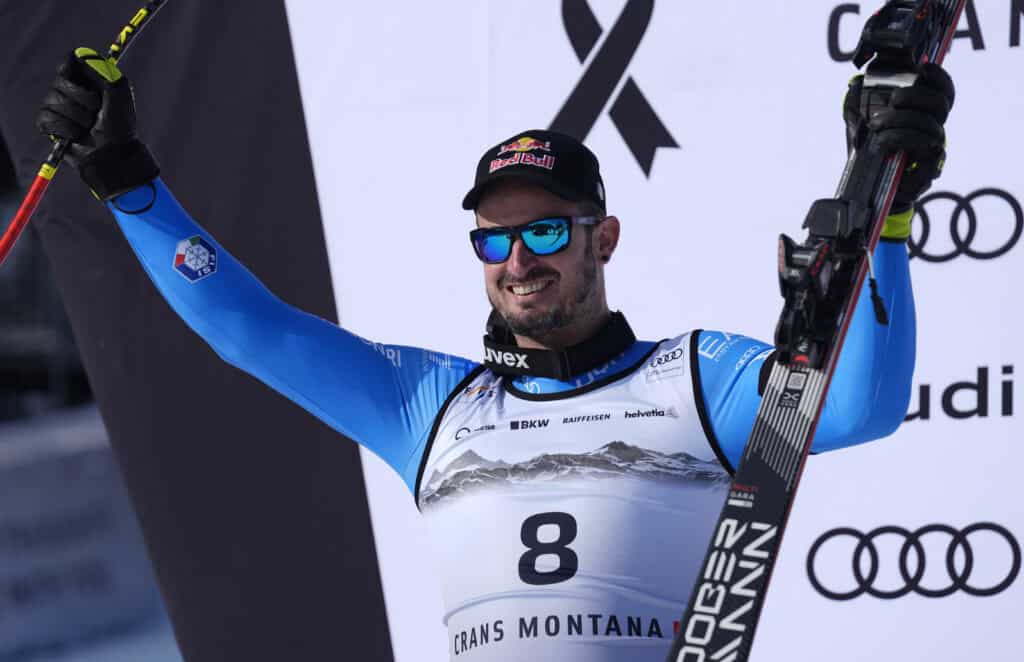 Dominik Paris (ITA), sul podio e pronto per la Stelvio di Bormio (Pentaphoto)