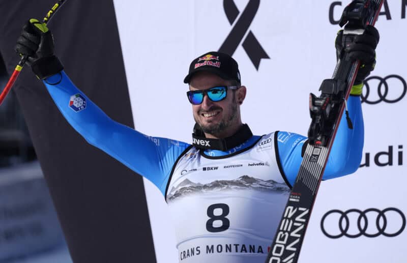 Dominik Paris (ITA), sul podio e pronto per la Stelvio di Bormio (Pentaphoto)