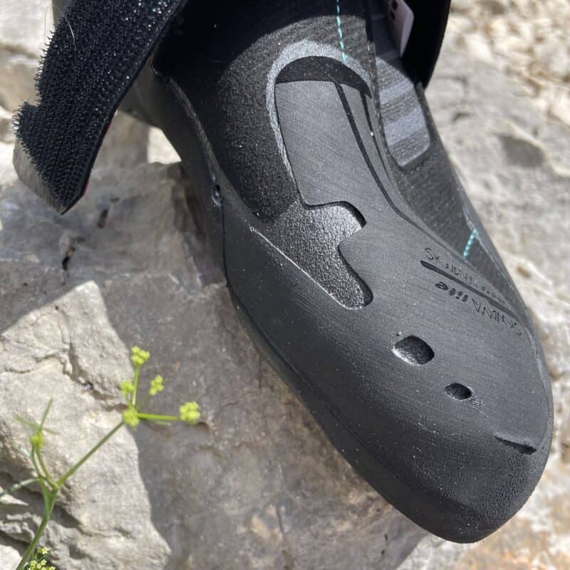 La Sportiva Skwama Lite – Rivestimento in gomma sulla parte superiore della punta.